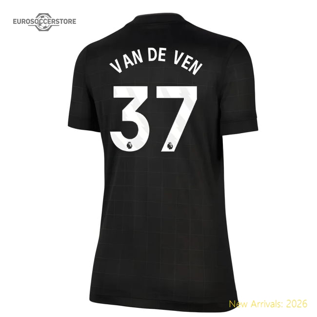 2025-2026 Tottenham Away Shirt (Womens) (Van De Ven 37)-Football Shirts Shop