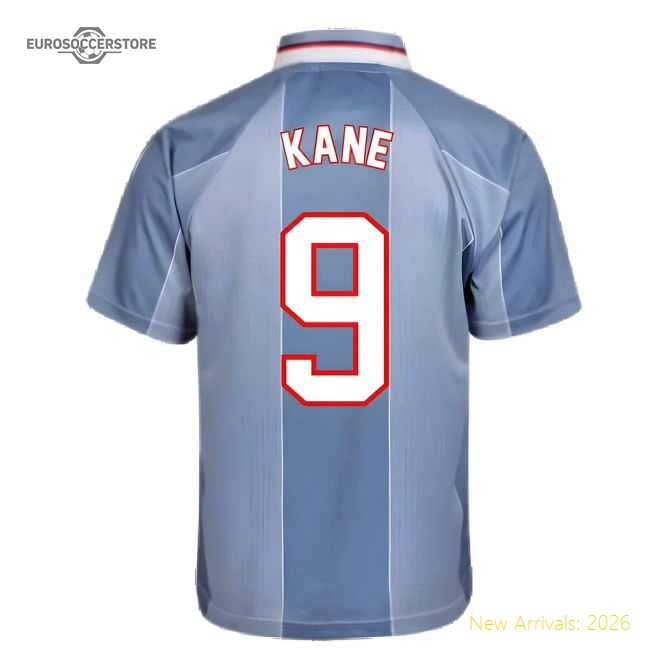 Score Draw England 1996 Away Euro Championship Retro Football Shirt (Kane 9)-Football Shirts Shop