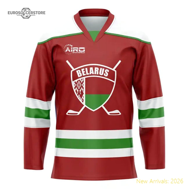 Belarus Home Ice Hockey Shirt-Football Shirts Shop