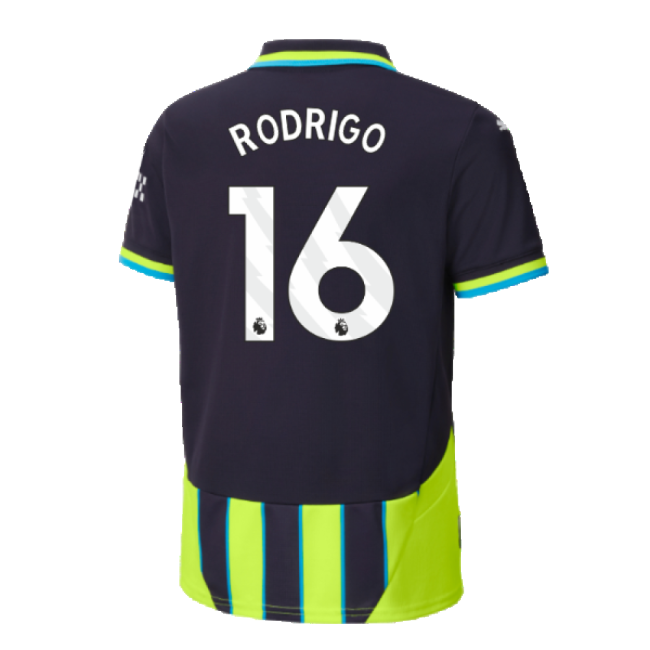 2024-2025 Man City Away Shirt (Kids) (Rodrigo 16)-Football Shirts Shop