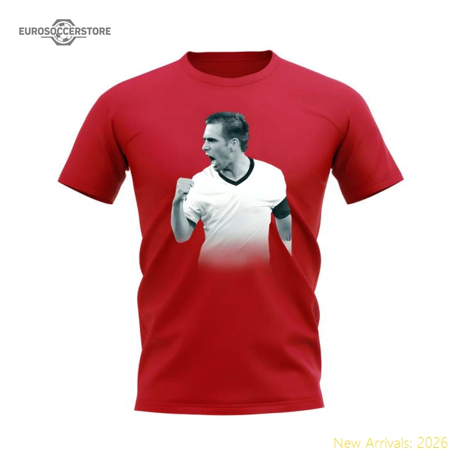 Philipp Lahm Germany Legend T-Shirt (Red)-Football Shirts Shop