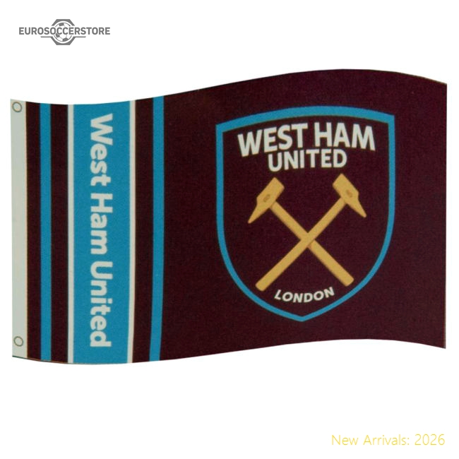 West Ham United FC Wordmark Flag-Football Shirts Shop