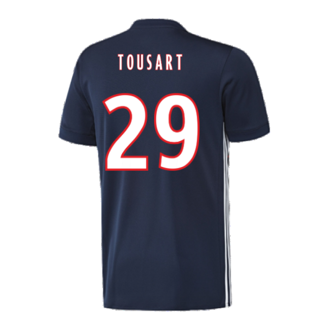 Lyon 2017-18 Away Shirt ((Excellent) L) (Tousart 29)-Football Shirts Shop