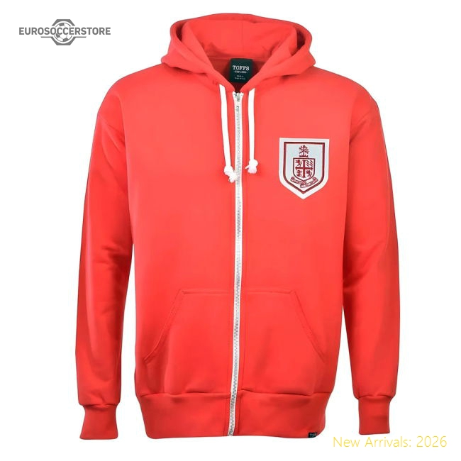 Bournemouth Zipped Hoodie - Red-Football Shirts Shop