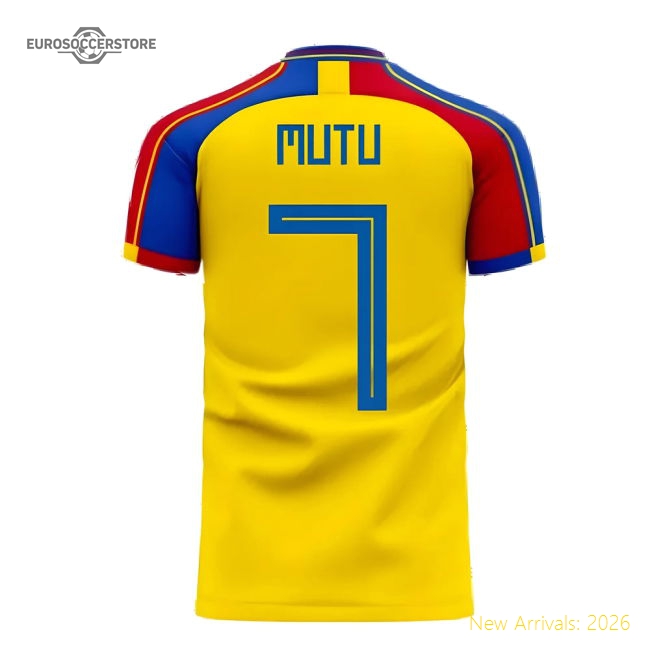Romania 2025-2026 Home Concept Football Kit (Libero) (MUTU 7)-Football Shirts Shop