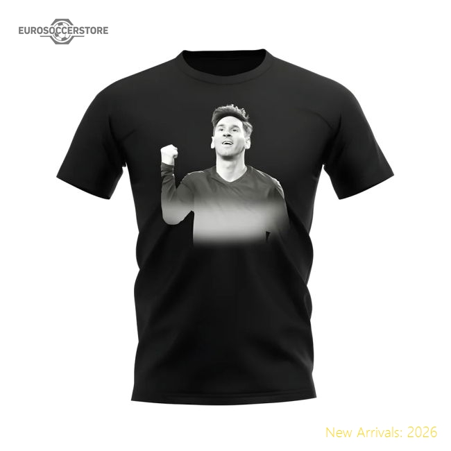 Lionel Messi Legend T-Shirt (Black)-Football Shirts Shop