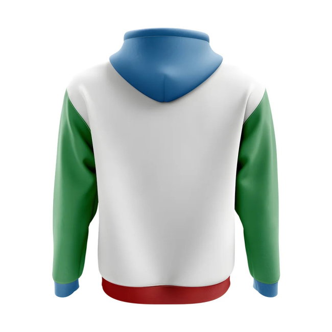 Azerbaijan Concept Country Football Hoody (White)-Football Shirts Shop
