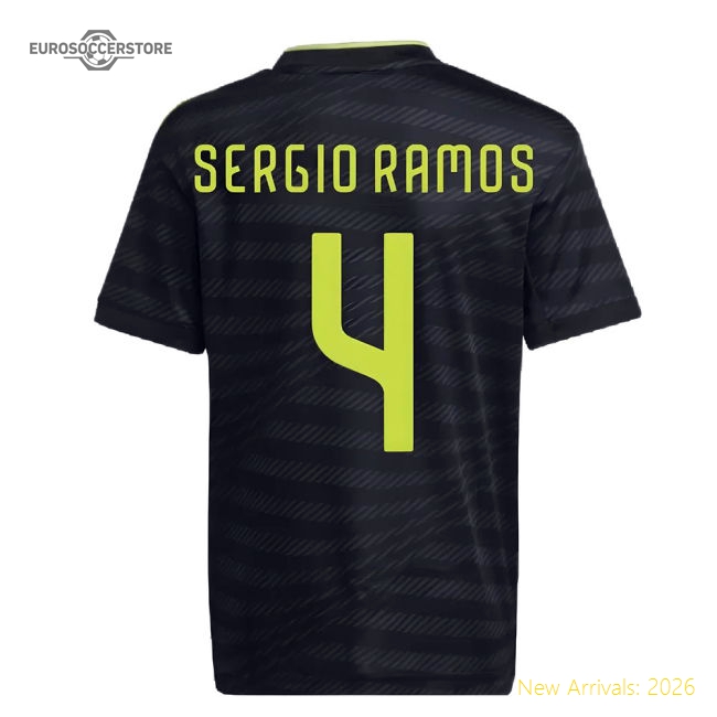 2022-2023 Real Madrid Third Shirt (Kids) (SERGIO RAMOS 4)-Football Shirts Shop