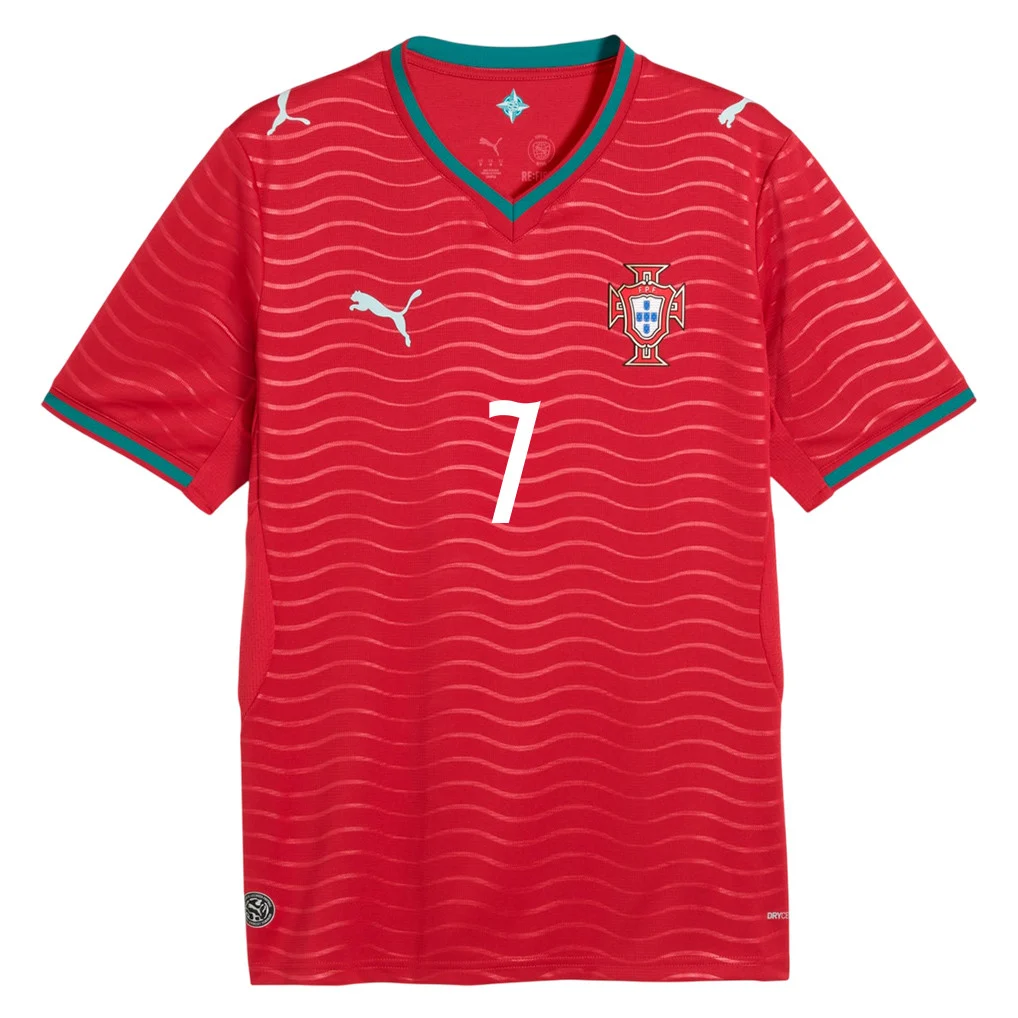 Portugal Home Jersey 2026 Cristiano Ronaldo 7 Red Short Sleeve - Football Shirts Shop
