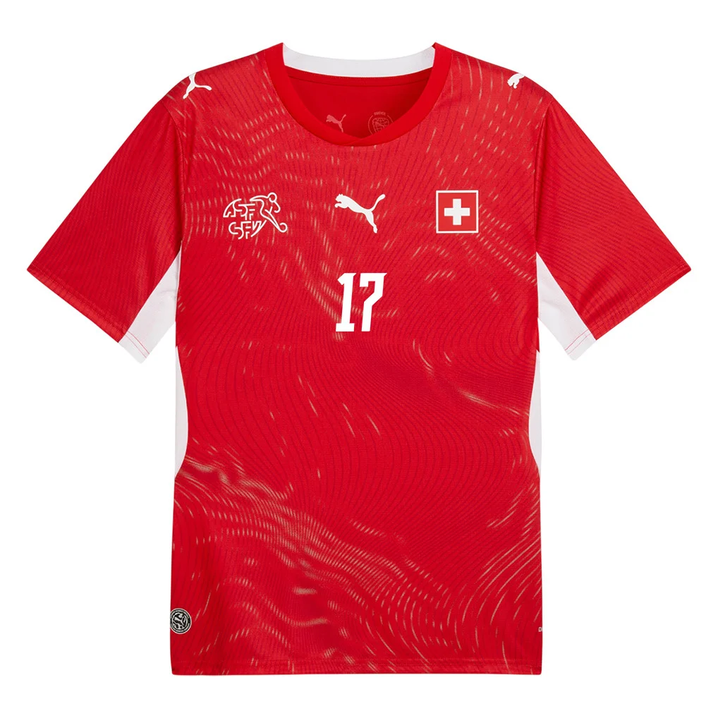 Switzerland Home Jersey 2026 Ruben Vargas 17 World Cup Patch Red - Football Shirts Shop