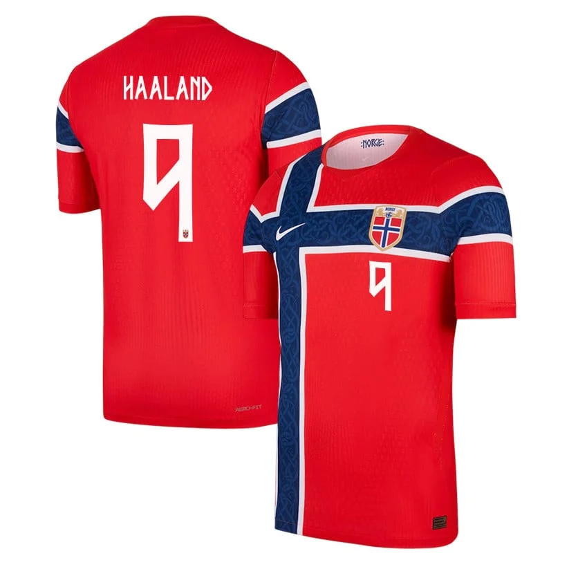 Erling Haaland Norway Home Jersey 2026 – Viking Red Supporter Football Shirt #9