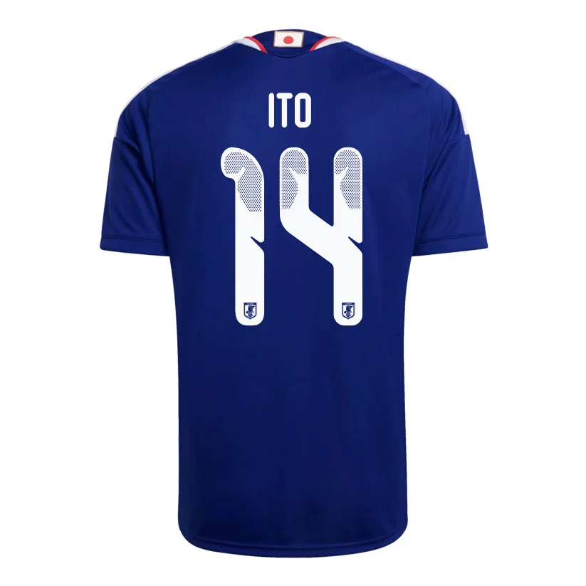 Japan Home Jersey 2026 Junya Ito 14 Blue Short Sleeve - Football Shirts Shop