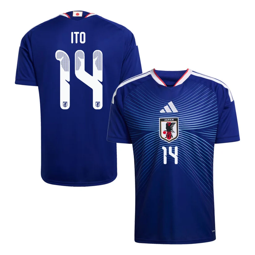 Japan Home Jersey 2026 Junya Ito 14 Blue Short Sleeve - Football Shirts Shop