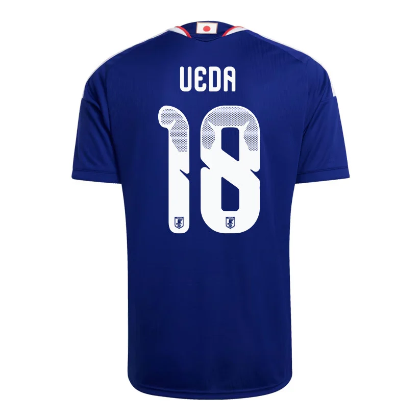 Japan Home Jersey 2026 Ueda 18 Blue Short Sleeve - Football Shirts Shop