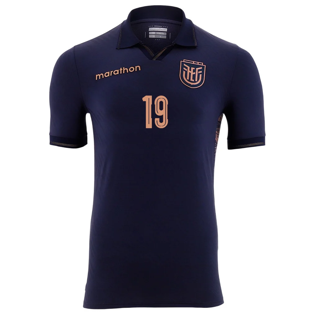 Gonzalo Plata Ecuador National Team 2026 Away Jersey – Unisex Navy Blue Fully Printed Fan Tee