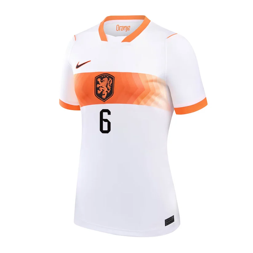 Jan-Paul Van Hecke Netherlands 2026 Away Jersey – Unisex White Fully Printed Fan Tee