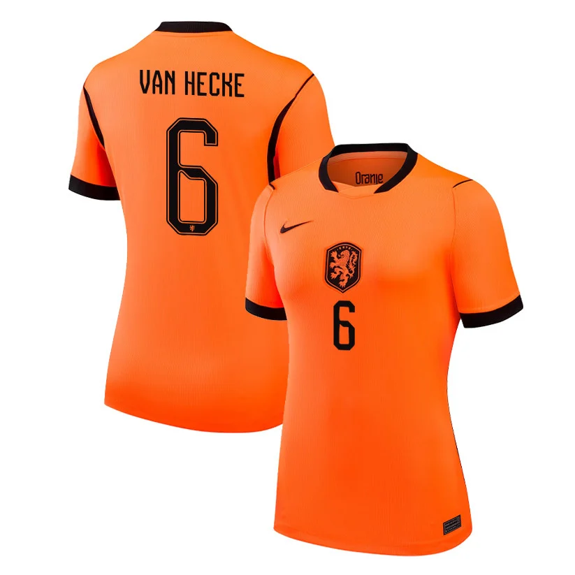 Jan-Paul Van Hecke Netherlands 2026 Home Jersey – Unisex Orange Fully Printed Fan Tee