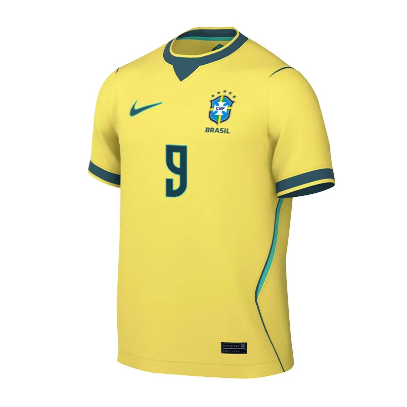 Matheus Cunha Brazil 2026 Home 3D T-Shirt – Unisex Yellow Fully Printed Football Fan Tee