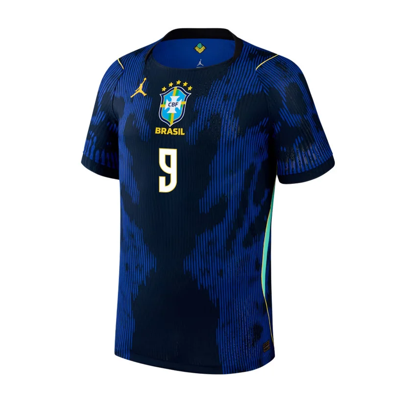 Matheus Cunha Brazil 2026 Away 3D T-Shirt – Unisex Blue Fully Printed Football Fan Tee