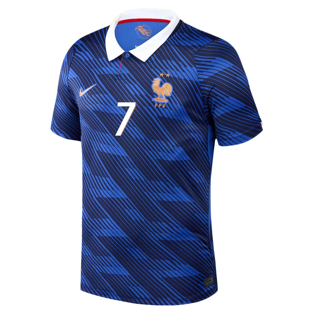 France Home Jersey 2026 Ousmane Dembele 7 Blue Short Sleeve - Football Shirts Shop