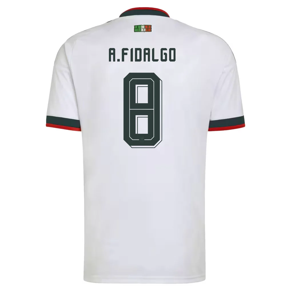 Alvaro Fidalgo Mexico 2026 Away 3D T-Shirt – Unisex White Fully Printed Football Fan Apparel