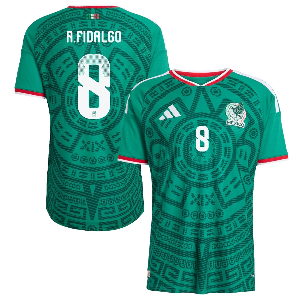 Alvaro Fidalgo Mexico 2026 Home 3D T-Shirt – Unisex Green Fully Printed Football Fan Apparel