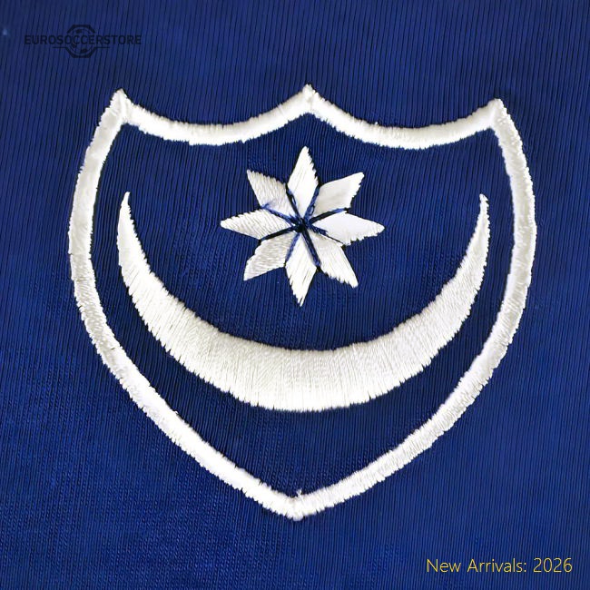 Portsmouth Retro T-Shirt - Royal-Football Shirts Shop