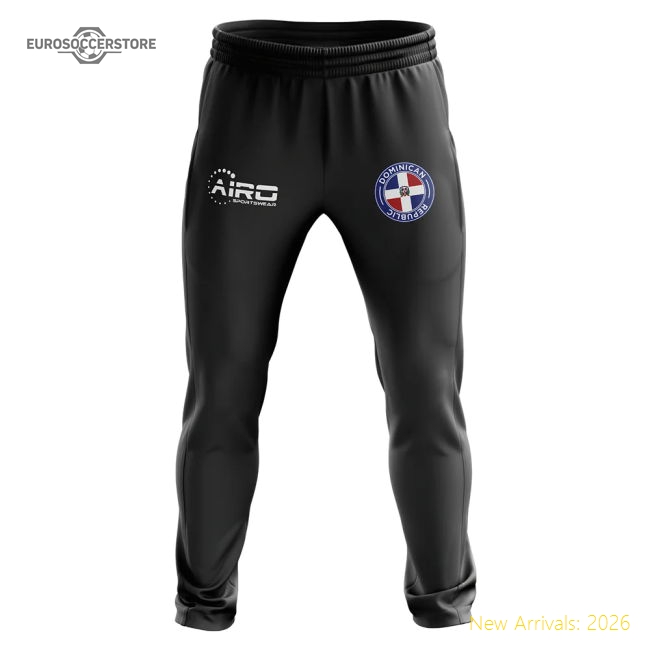 Dominican Republic Concept Football Training Pants (Black)-Football Shirts Shop