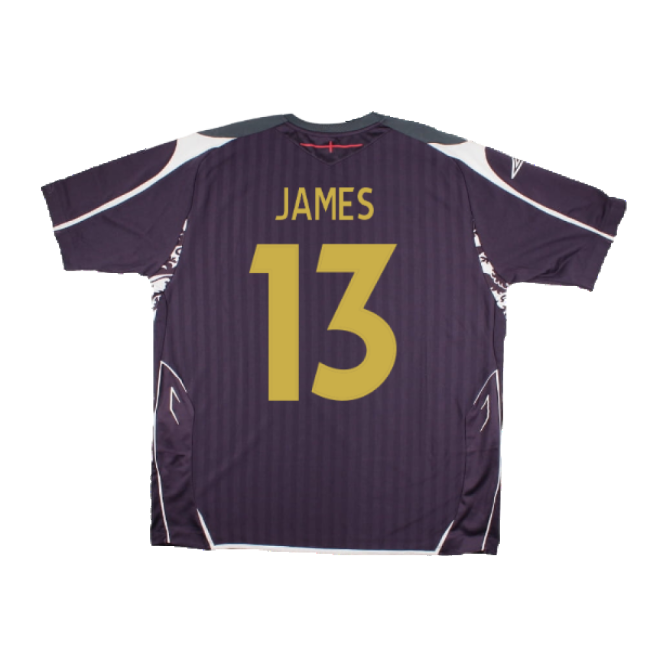 England 2007-08 GK Shirt ((Excellent) XXL) (James 13)-Football Shirts Shop