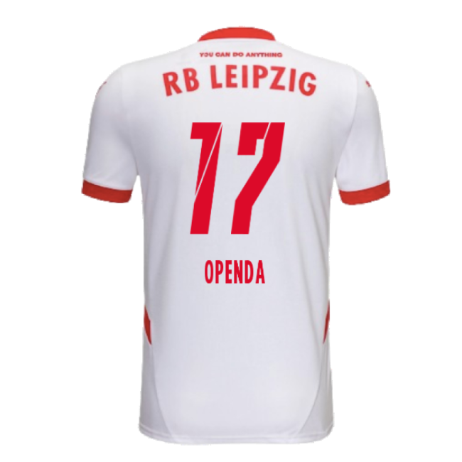 2024-2025 Red Bull Leipzig Home Shirt (Openda 17)-Football Shirts Shop