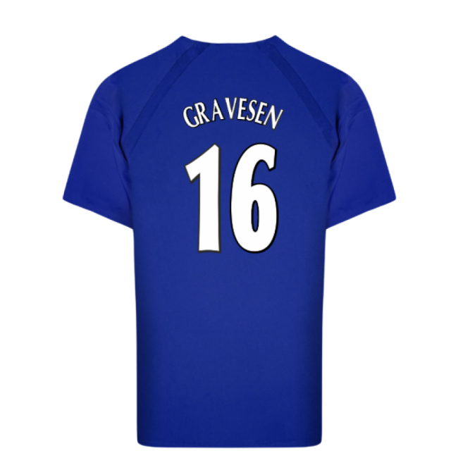 Everton 2003 Anniversary Retro Home Shirt (Gravesen 16)-Football Shirts Shop