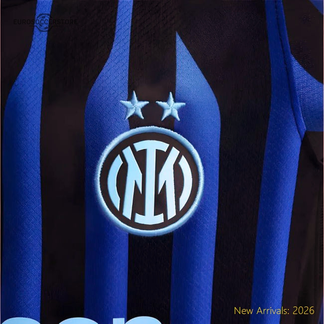 2025-2026 Inter Milan Home Shirt (Kids) (Thuram 9)-Football Shirts Shop