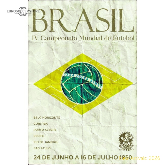 Pennarello: World Cup - Brazil 1950 T-Shirt - White-Football Shirts Shop