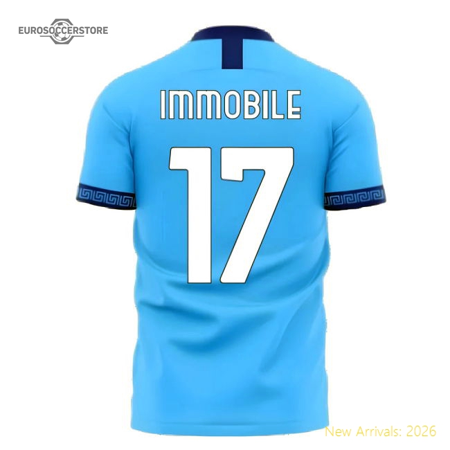 Lazio 2025-2026 Home Concept Football Kit (Libero) (Immobile 17)-Football Shirts Shop