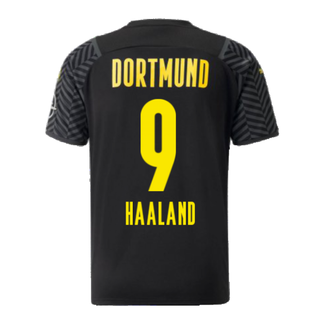 2021-2022 Borussia Dortmund Away Shirt (HAALAND 9)-Football Shirts Shop