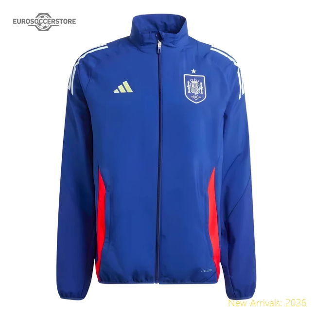 2024-2025 Spain Presentation Jacket (Blue)-Football Shirts Shop
