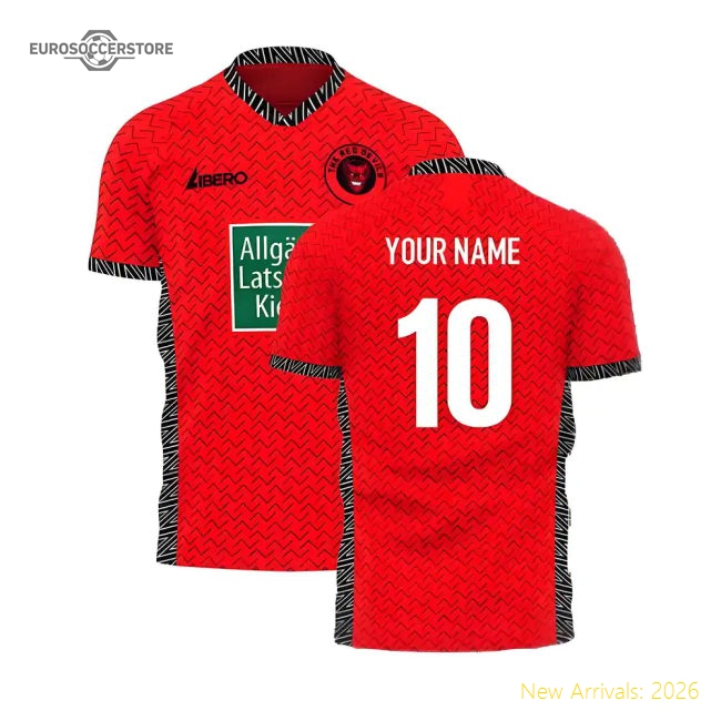 Kaiserslautern 2024-2025 Home Concept Football Kit (Libero) (Your Name)-Football Shirts Shop