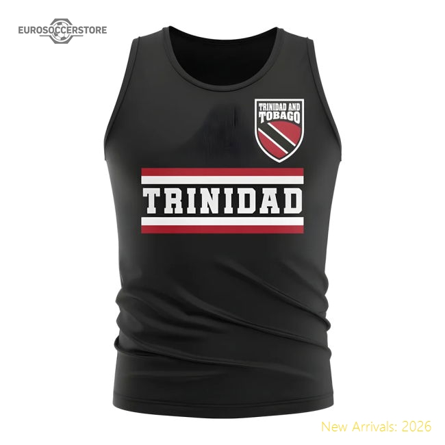 Trinidad and Tobago Core Football Country Sleeveless Tee (Black)-Football Shirts Shop
