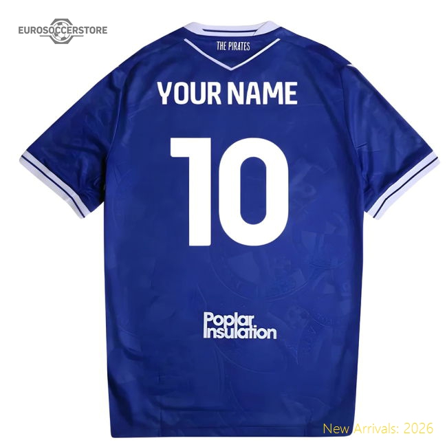 2025-2026 Bristol Rovers Home Shirt (Your Name)-Football Shirts Shop