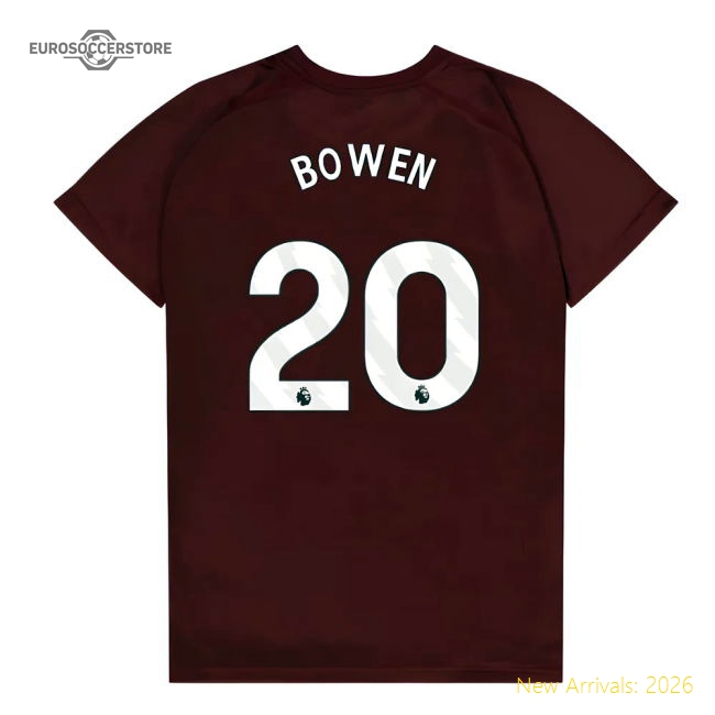 West Ham United Poly T-Shirt (Claret/Blue) - Kids (Bowen 20)-Football Shirts Shop
