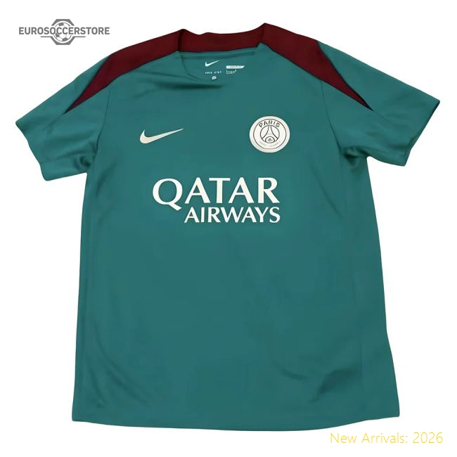 2024-2025 PSG Strike Dri-Fit Training Shirt (Teal) - Kids-Football Shirts Shop