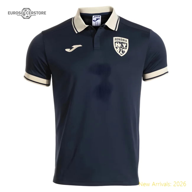 2025-2026 Romania Presentation Polo Shirt (Navy)-Football Shirts Shop