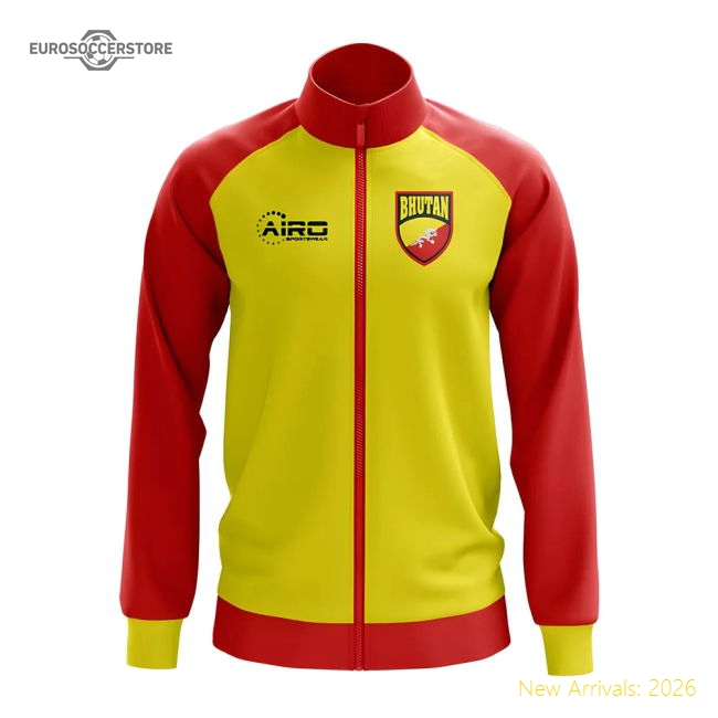 Bhutan Concept Football Track Jacket (Yellow)-Football Shirts Shop