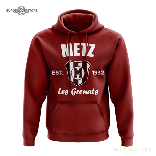 Metz Established Hoody (Maroon)-Football Shirts Shop