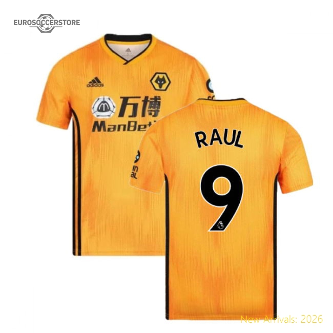2019-2020 Wolves Home Football Shirt (RAUL 9)-Football Shirts Shop