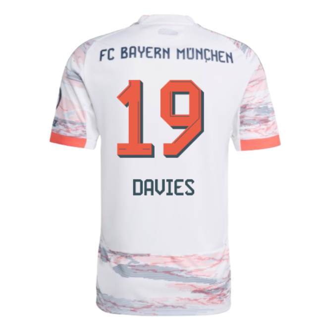2025-2026 Bayern Munich Away Shirt (Davies 19)-Football Shirts Shop