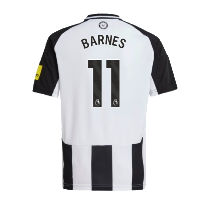 2024-2025 Newcastle United Home Shirt (Kids) (Barnes 11)-Football Shirts Shop