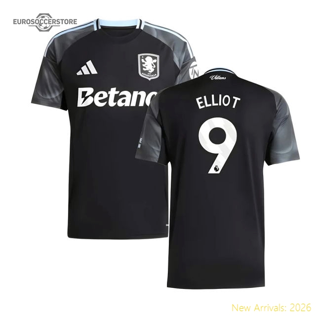 2025-2026 Aston Villa Away Shirt (Elliot 9)-Football Shirts Shop