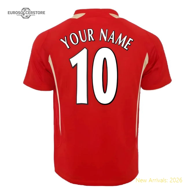 2005-2006 Liverpool Home CL Retro Shirt (Your Name)-Football Shirts Shop