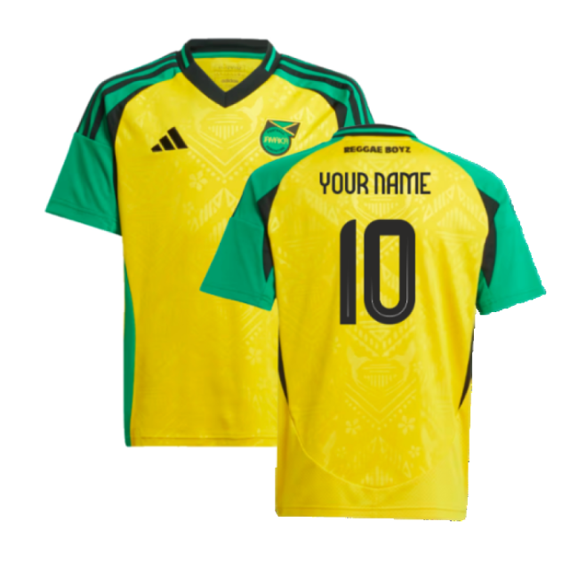 2024-2025 Jamaica Home Shirt (Kids) (Your Name)-Football Shirts Shop